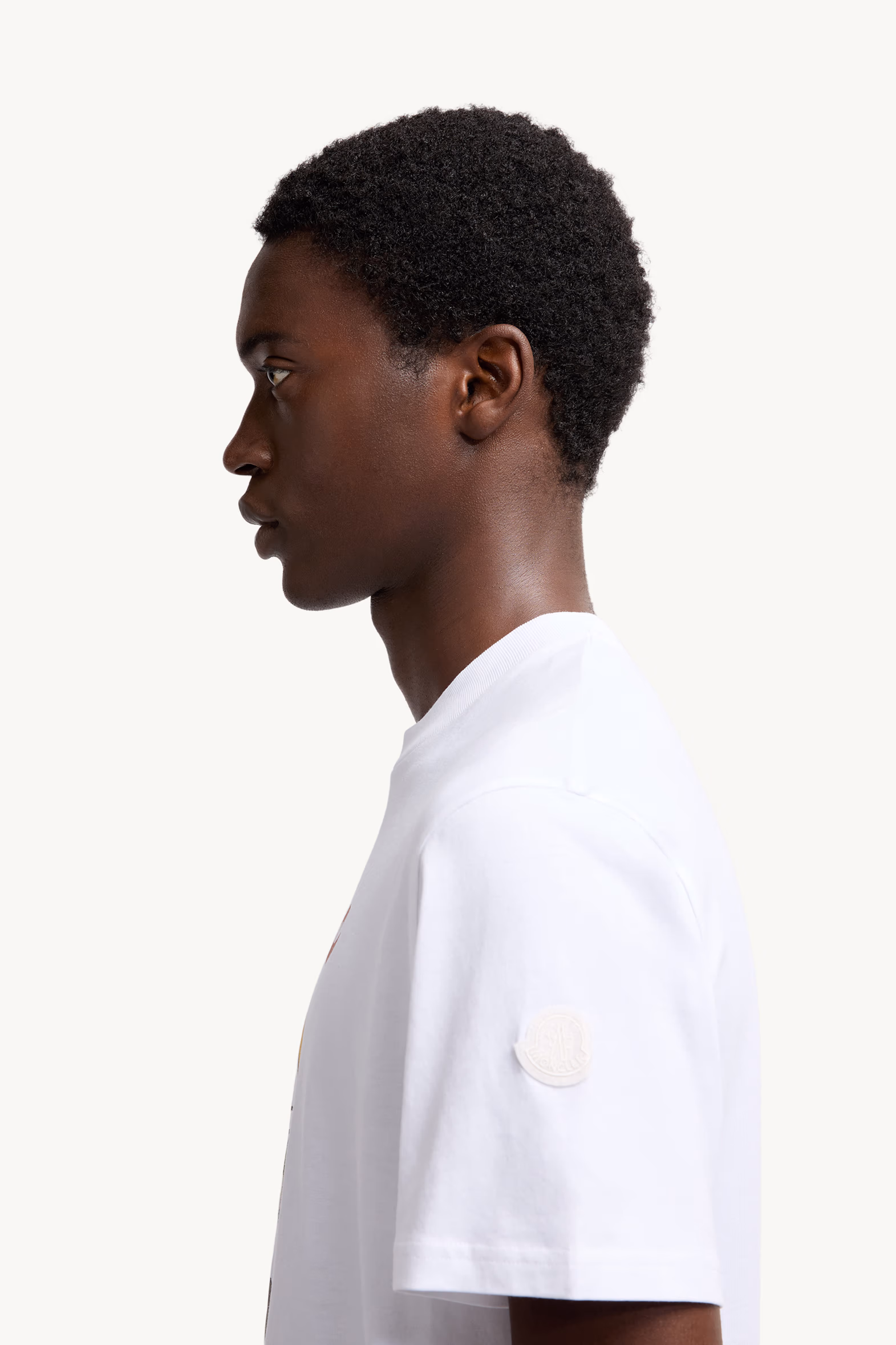 Mascot Logo Cotton T-Shirt Men White Moncler 4